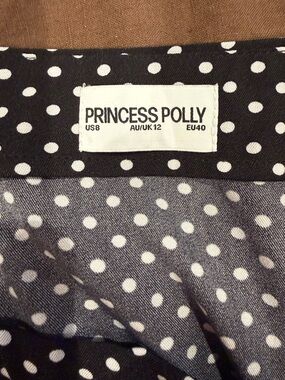 Princess Polly Black and White Polka Dot Skirt